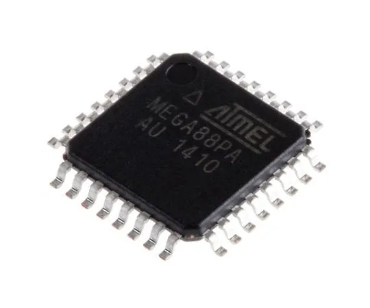 63-7022-71　Microchip Technology ATMEGA88PA-AU, 8bit AVR Microcontroller, 20MHz, 8 kB Flash, 32-Pin TQFP　ATMEGA88PA-AU