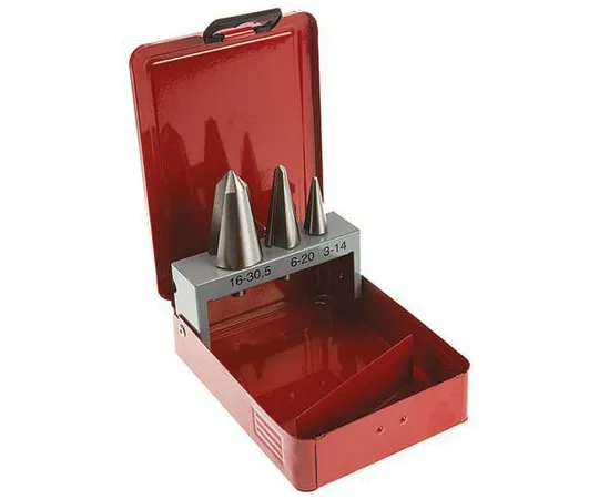 63-6593-29　RS PRO 3 Piece Metal Cone Cutter Set, 3mm to 30mm　221-557