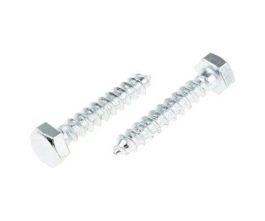 63-6732-84　RS PRO Hex Coach Screw, Steel Bright Zinc Plated, 8mm x 45mm　824-957
