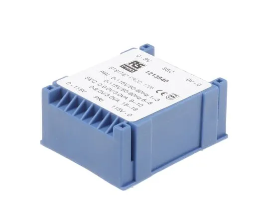 63-6789-54　2 x 9V ac 2 Output PCB Mount PCB Transformer, 6VA　121-3840