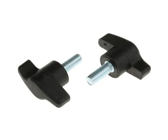 63-6666-71　RS PRO Black Wing Clamping Knob, M8　478-472
