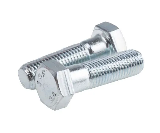 63-6612-24　Clear Passivated, Zinc Steel Hex Bolt, M16 x 55mm　279-874