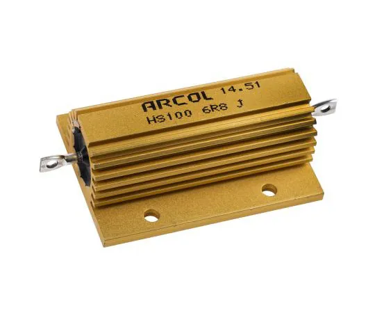 63-7351-46　Arcol HS100 Series Aluminium Ho***d Axial Wire Wound Panel Mount Resistor, 6.8Ω ±5% 100W　HS100 6R8 J