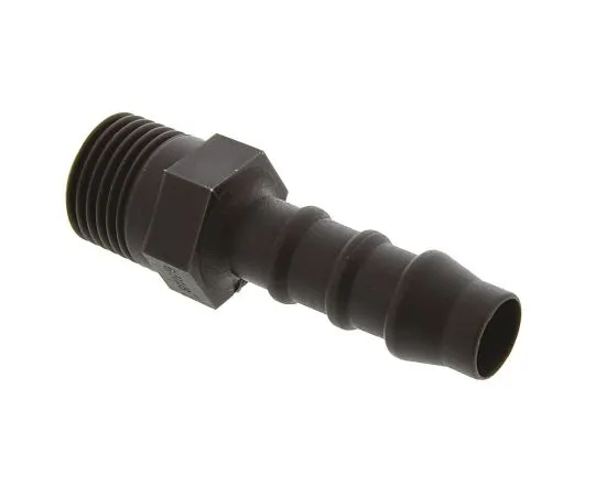 63-6729-25　Straight Male Hose Coupling 1/8in Adaptor, 1/8 in BSP Male, Nylon　795-102