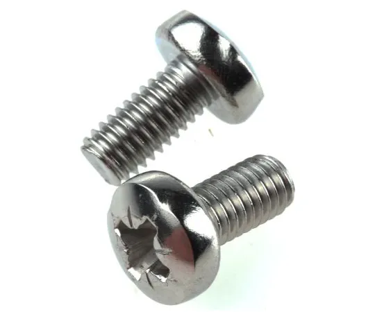 63-6696-44　RS PRO, M6 Pan Head, 12mm Stainless Steel Pozidriv A2 304 Plain　528-902