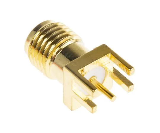 63-6991-27　RF Solutions Straight SMA Connector, Solder Termination, Reverse Polarity　CON-SMA-EDGE-SRP
