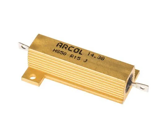 63-7349-51　Arcol HS50 Series Aluminium Ho***d Axial Wire Wound Panel Mount Resistor, 150mΩ ±5% 50W　HS50 R15 J