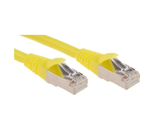 63-6702-55　RS PRO Yellow Cat6 Cable, F/UTP, Male RJ45/Male RJ45, Terminated, 3m　556-253