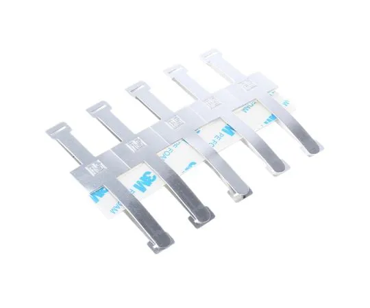 63-6664-76　RS PRO Cable Clip Natural Self Adhesive Aluminium Buckle Clip, 19.3mm Max. Bundle　475-158