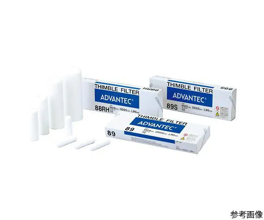 64-1190-18　Cylinder type Filter Paper No.89 10pcs/pack　35900250