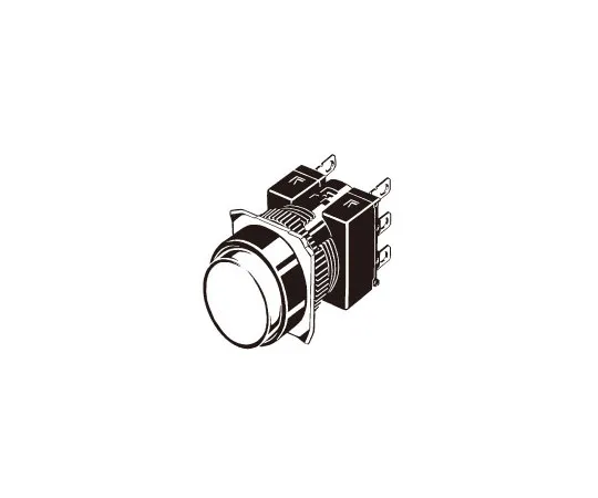 62-4747-78　Pushbutton switch (Round) (LED) (Round body Φ16) A16　A165L-TPYA-12D-2