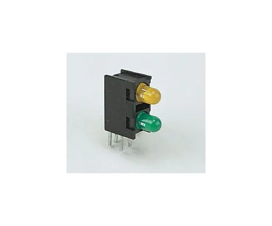 63-7331-38　Schurter 0035.9675.2, Green & Red Right Angle PCB LED Indicator　0035.9675.2