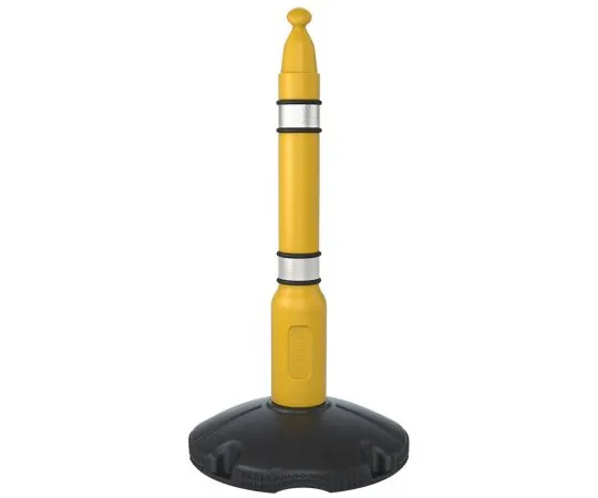 63-7003-23　Skipper Yellow Free Standing Barrier, 1m x 500mm.　Post01-Y