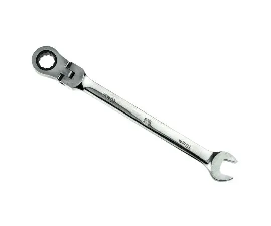 63-6671-95　RS PRO Metric 10 mm Chrome Combination Ratchet Spanner　487-220