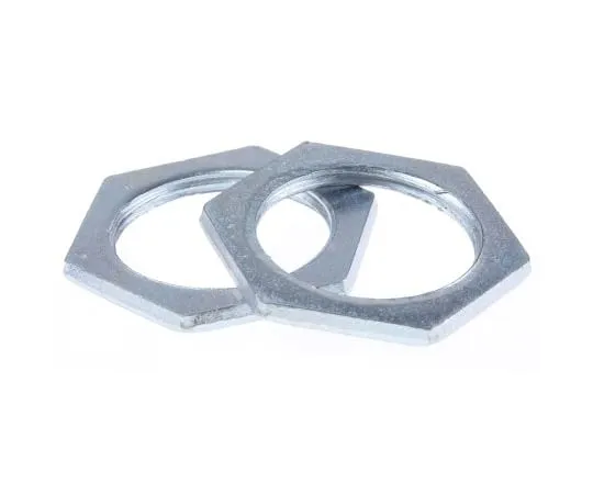 63-6713-57　RS PRO Silver Steel Cable Gland Locknut, M25 Thread　621-124