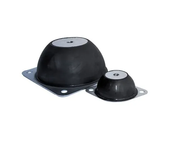 63-7006-94　RS PRO Round M6 Zinc Plated Steel Anti-Vibration Mount 9 Compression Load ,64mm dia. Natural Rubber +100°C　126-3904