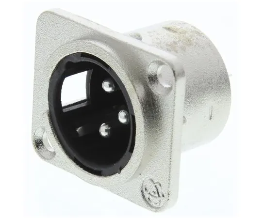 63-6653-99　RS PRO Panel Mount XLR Connector, Male, 3 Way　458-036