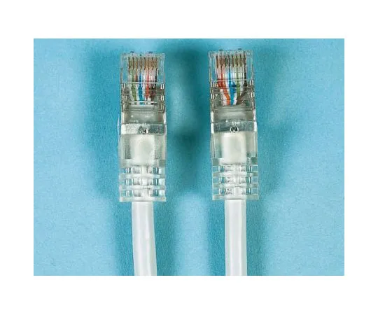 63-7334-59　Decelect Forgos Grey Cat5 Cable F/UTP, 500mm Male RJ45/Male RJ45　SPE190717