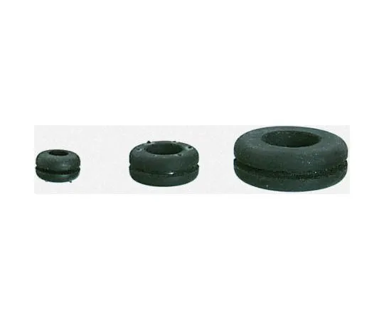 63-7342-08　SES Black Polychloroprene 13mm Round Cable Grommet for Maximum of 9.5 mm Cable Dia.　2520047010