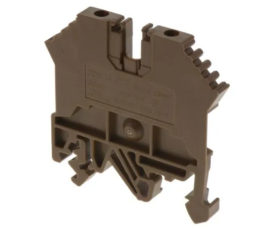 63-6678-69　RS PRO Brown Feed Through Terminal Block, 0.2 → 2.5 mm², 0.2 → 2.5mm², 800 V　501-635