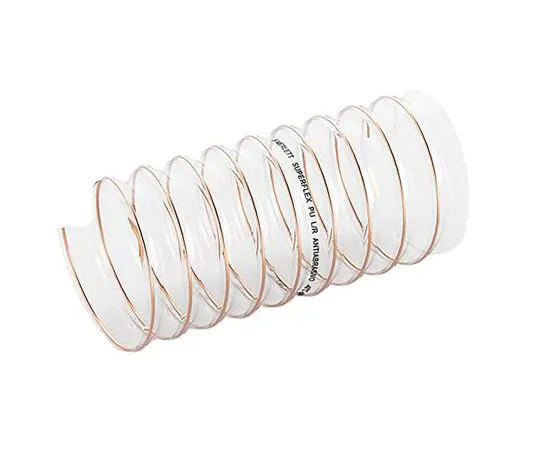 63-6994-40　Merlett Plastics PUR 5m Long Clear Flexible Ducting Reinforced, 40mm B*** Radius　9130662000000
