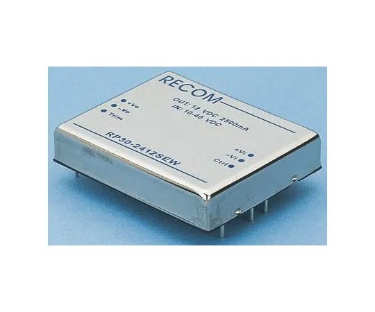63-7327-50　Recom RP30 EW 30W Isolated DC-DC Converter Through Hole, Voltage in 10 → 40 V dc, Voltage out 3.3V dc　RP30-243.3SEW