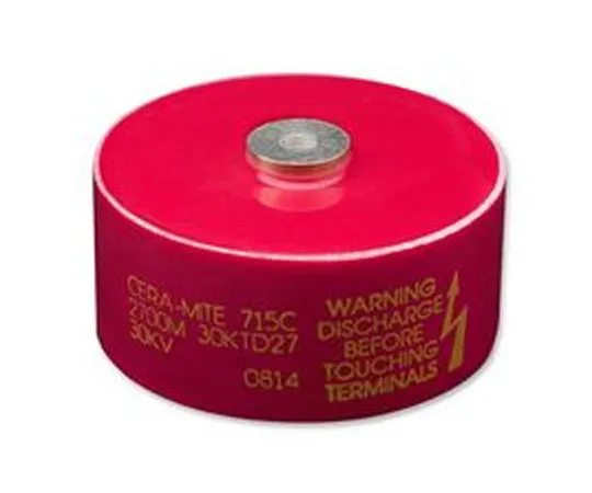 63-7023-20　Vishay Single Layer Ceramic Capacitor (SLCC) 500pF 20kV dc -20 → +80% Y5U Dielectric 715C Series　715C20DKT50