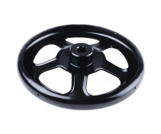 63-6601-50　RS PRO Black Steel Hand Wheel, 250mm　237-366