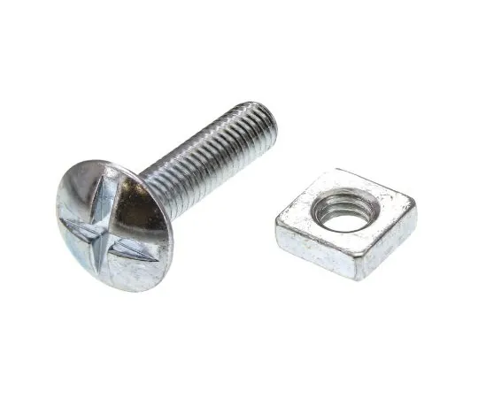 63-6611-19　Bright Zinc Plated Steel Roofing Bolt, M6 x 25mm　277-632