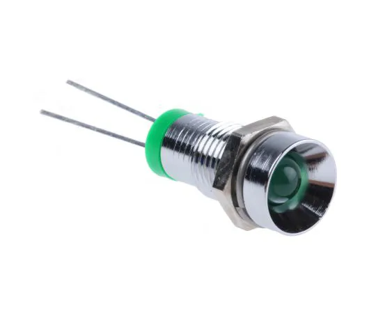 63-6584-50　RS PRO Green Indicator, 2 V dc, 8mm Mounting Hole Size, Solder Tab Termination　207-832