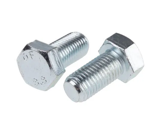 63-6610-08　Clear Passivated, Zinc Steel Hex M20 x 40mm Set Screw　276-320