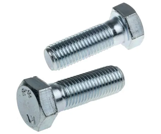 63-6612-32　Clear Passivated, Zinc Steel Hex Bolt, M20 x 65mm　279-975