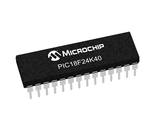 63-7002-23　Microchip PIC18F24K40-I/SP, 8bit PIC18 Microcontroller, 64MHz, 16 kB Flash, 28-Pin SPDIP　PIC18F24K40-I/SP