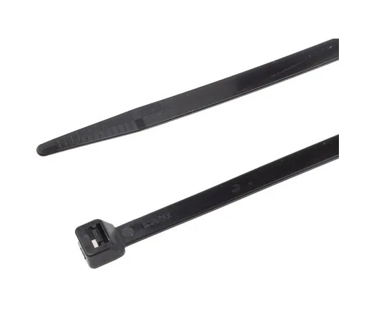 63-6599-64　RS PRO Black Cable Tie Nylon, 380mm x 7.6 mm　233-493