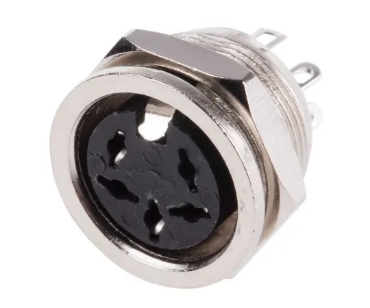 63-6674-26　RS PRO 5 Pole Din Socket, 4A, 100 V ac　490-854