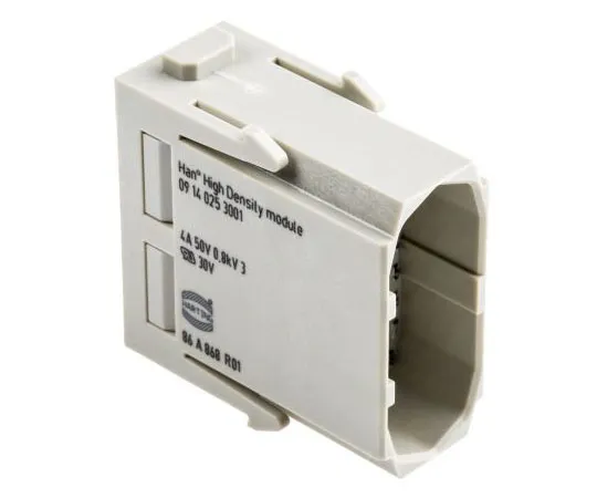 63-7352-71　Han-Modular Series Male Module, 25 Way, 3 Row, Rated At 5A, 50 V, Han High Density　9140253001
