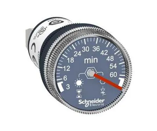 63-7038-60　Schneider Electric Single Timer Relay, Screw, 3 → 60 min, 110 → 230 V ac/dc　XB5DTGM5