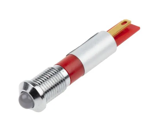 63-6587-52　RS PRO Red Indicator, 24 V ac/dc, 8mm Mounting Hole Size, Solder Tab Termination, IP67　211-516