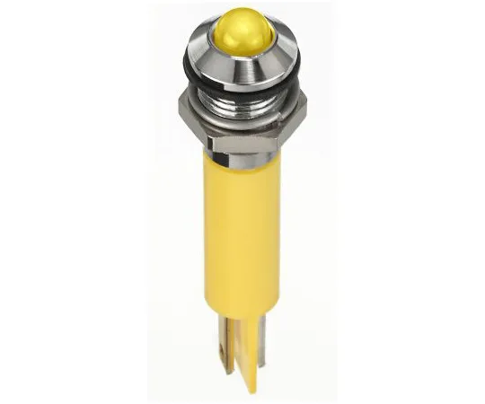 63-7039-60　RS PRO Yellow Indicator, 2 V dc, 8mm Mounting Hole Size, Faston, Solder Lug Termination, IP67　134-5533