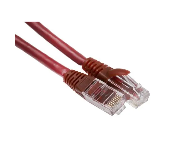 63-6703-50　RS PRO Red Cat6 Cable, U/UTP, Male RJ45/Male RJ45, Terminated, 1m　556-859