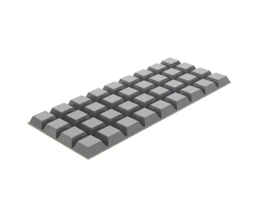 63-6601-20　Rubber Foot Gray Height: 7.6 mm　SJ5023G
