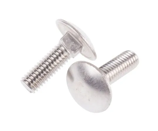 63-6833-50　Plain Stainless Steel Coach Bolt, M6 x 20mm　122-4417
