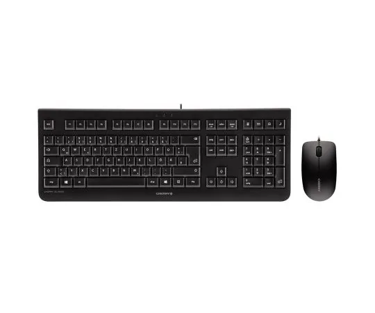 63-6971-51　Cherry Black Wired QWERTZ Keyboard and Mo*** Set　JD-0800DE-2