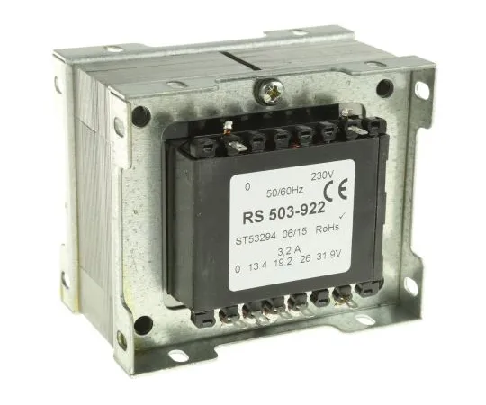 63-6679-76　RS PRO 102VA 1 Output Chassis Mounting Transformer, 13.4V ac, 19.2V ac, 26V ac, 31.9V ac　503-922