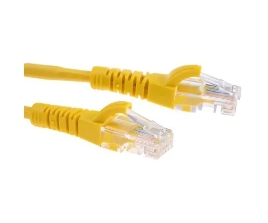 63-6702-79　RS PRO Yellow LSZH Cat5e Cable U/UTP, 5m Male RJ45/Male RJ45 Terminated　556-443