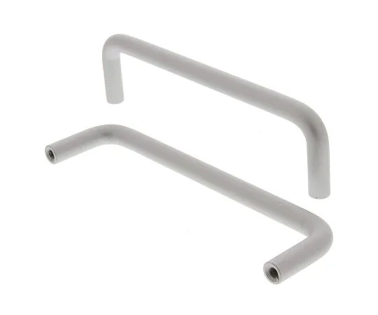 63-6602-12　Silver Aluminium Handle, 128mm　237-851