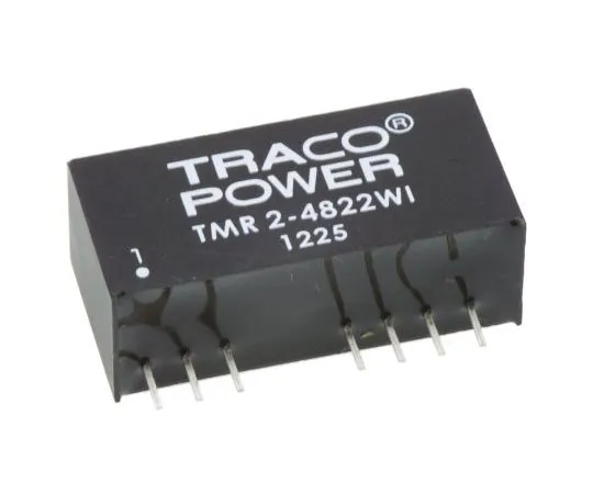 63-7350-72　TRACOPOWER TMR 2WI 2W Isolated DC-DC Converter Through Hole, Voltage in 18 → 75 V dc, Voltage out ±12V dc　TMR 2-4822WI