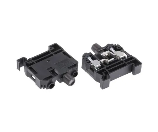 63-6679-09　RS PRO Black F***d DIN Rail Terminal, 22 → 8 AWG, 0.5 → 10mm², 400 V　501-875