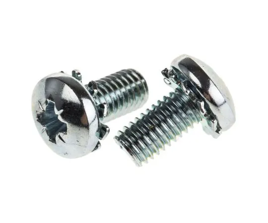 63-6611-68　RS PRO M5 x 10mm Zinc Plated Steel Pan Head Sems Screw, External Tooth Washer　278-736