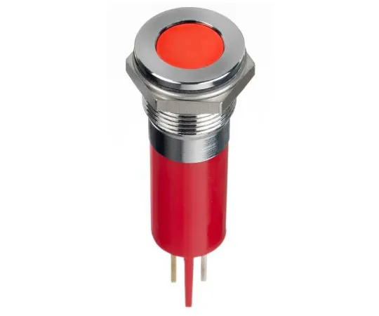 63-7039-76　RS PRO Red Indicator, 12 V dc, 14mm Mounting Hole Size, Faston, Solder Lug Termination, IP67　134-5549